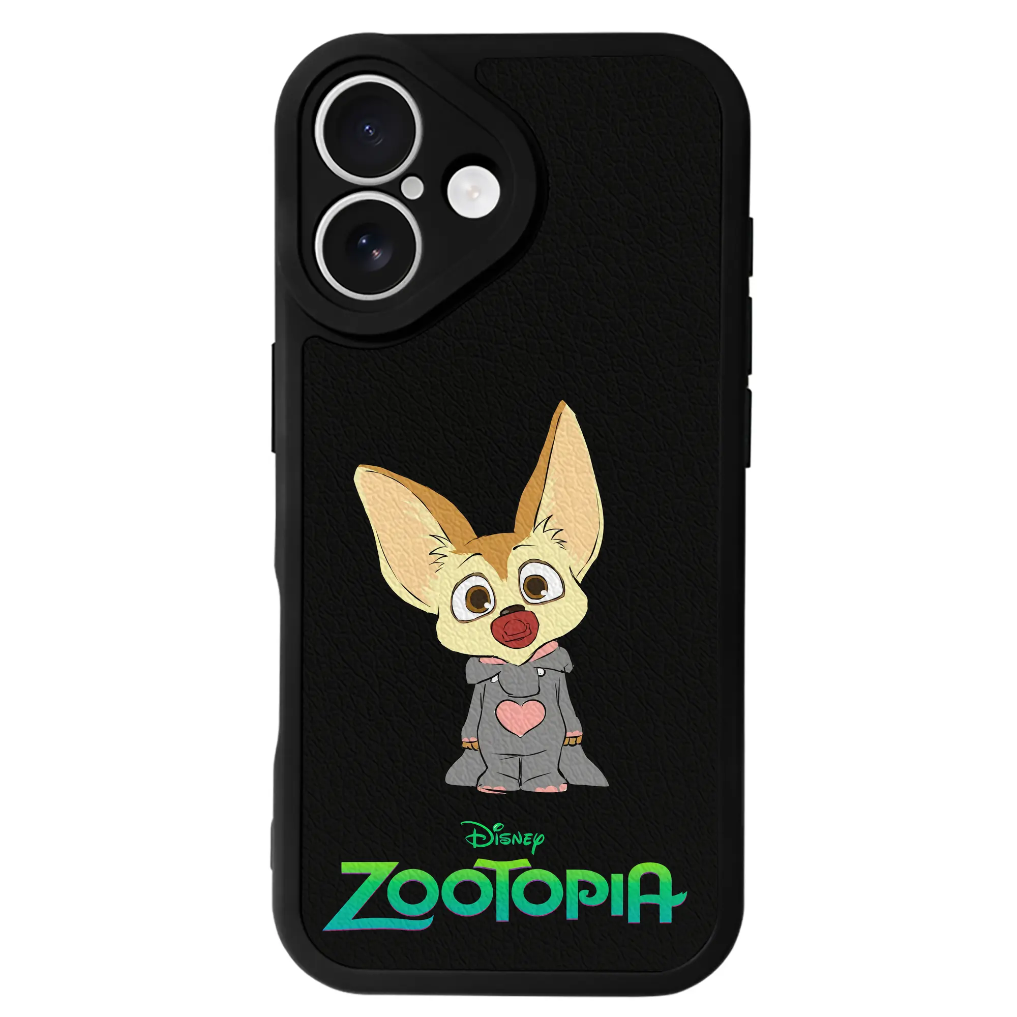 ズートピア グッズ,フィニック - IPhone 16シリーズ対応 ・ シリコンスマホケース ・ レザー調 ・ 高精度フィット ・ 耐衝撃 ・ ワイヤレス充電対応 ・ 精密カット